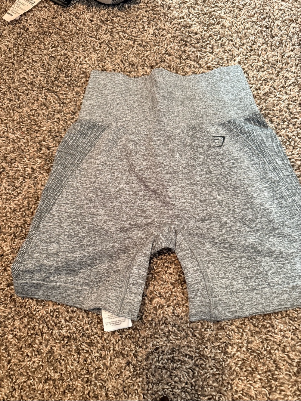 Gymshark Gray Seamless High-Waist Athletic Shorts